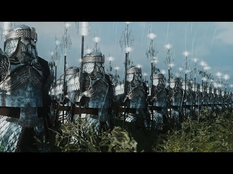 Dwarves of Khazad-dûm Vs Elves of Eregion | 10,000 Unit Lord of the Rings Cinematic Battle