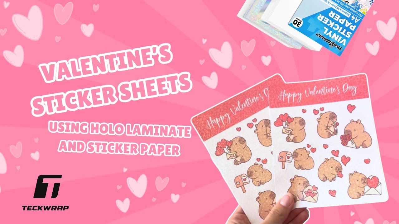 DIY Valentineโs Sticker Sheets | Easy Craft Tutorial with Printable ...