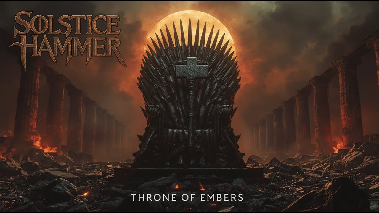 SOLSTICE HAMMER – Throne of Embers | Full 80s Heavy Metal Album (Epic Apocalyptic Sound)