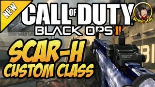 Black Ops 2 - Best Custom Class Setup SCAR-H Aqua, Ghosts Multiplayer, Xbox One, Ps4 INFO GameScon