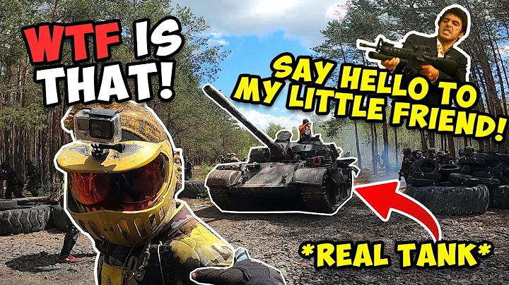 REAL T-54 TANK DESTROYS ENEMY TEAM PAINTBALL FUNNY MOMENTS/FAILS & VLOG