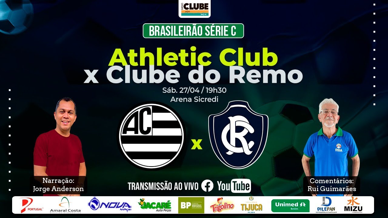 ATHLETIC CLUB 3X1 CLUBE DO REMO | BRASILEIRÃO SÉRIE C | 27.04.2024 ...