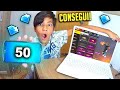 QUE ABSURDO! GANHEI PUNHO ARDENTE COM 50 DIMAS GASTEI 2000 DIAMANTES 100 TICKETS FREE FIRE COM IRMÃO