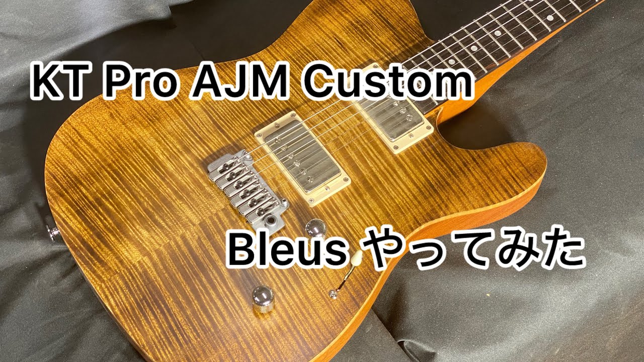 ブラジリアンローズウッド指板のKT Pro AJM Custom でちょこっとBlues