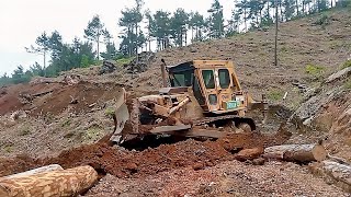 DOZER Ormanda Yol Çalışmasında #caterpillar #dozer #bulldozer #liebherr #komatsu #işmakinaları