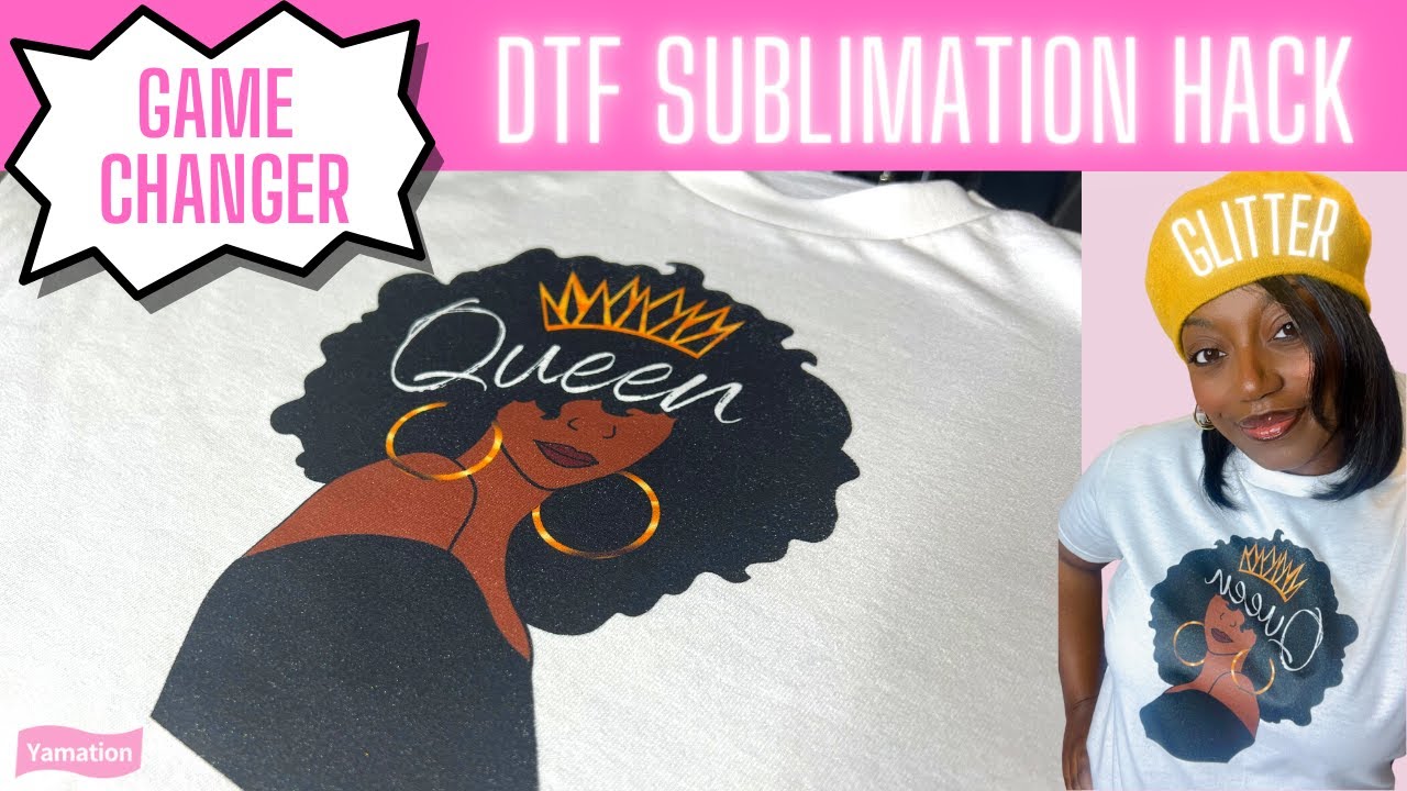 SUBLIMATION ON COTTON WITH DTF POWDER HACK