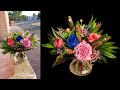 How To Make Twin Babies Bouquet Boy and Girl, Flowers bouquet arrangement. bouquet making ideas