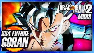 Dragon Ball Xenoverse 2 PC: Super Saiyan 4 Future Gohan w/ Potential Unleashed DLC Mod Gameplay