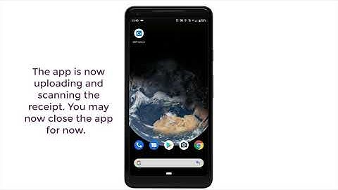 Scanning a Receipt into the SAP Concur Mobile App
