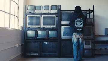 How I built a GIANT interactive crt tv wall in my studio | Cinematic Vlog 06