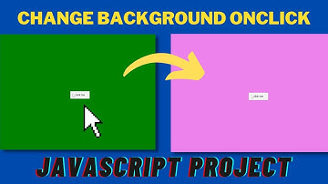How to change Background Color Onclick | Javascript Projects for Begineers | JS Project 01