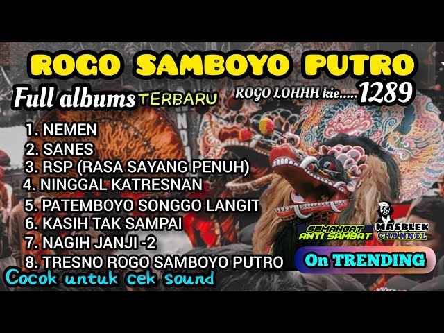 ROGO SAMBOYO PUTRO terbaru LAGU SANES/NEMEN on TRENDING feat SHAFIRA audio GLERRRR class=