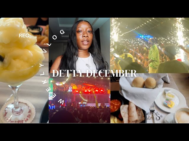 #dettydecember WEEKLY VLOG| CHRISTMAS IN LAGOS | MUSIC FESTIVALS, SOLO DATES, BIRTHDAY Venue u0026 more. class=