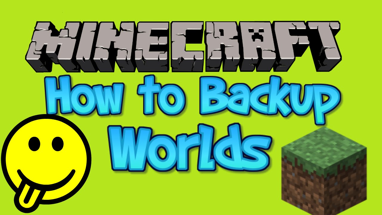 Minecraft PC - How to Backup Worlds - YouTube