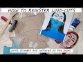 HOW TO REGISTER A LINO-CUT PRINT (line-up your prints so they are straight and centered) - 3 WAYS