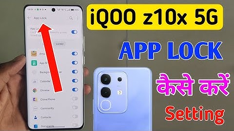 iQOO z10x 5g me app lock kaise lagaye/how to lock apps in iQOO z10x 5g mobile me
