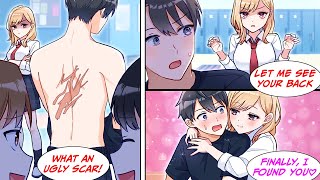 [Manga Dub] The cold girl confesses her love to me when she sees the scar on my back...!? [RomCom]