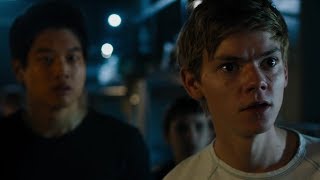 Thomas tells Newt, Minho and the gang 