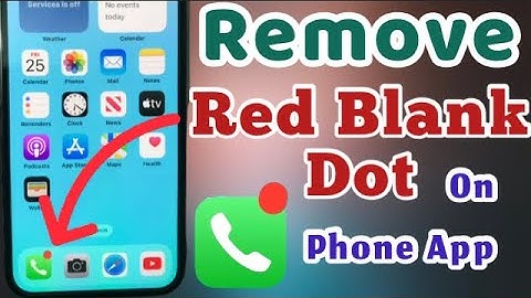 How to remove 🔴 Red Blank dot on phone app in iPhone | Apple Tech World