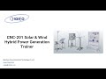[CHOIEO] CNC-201 Solar & Wind Hybrid Power Generation Trainer (updated on April 8, 2022)
