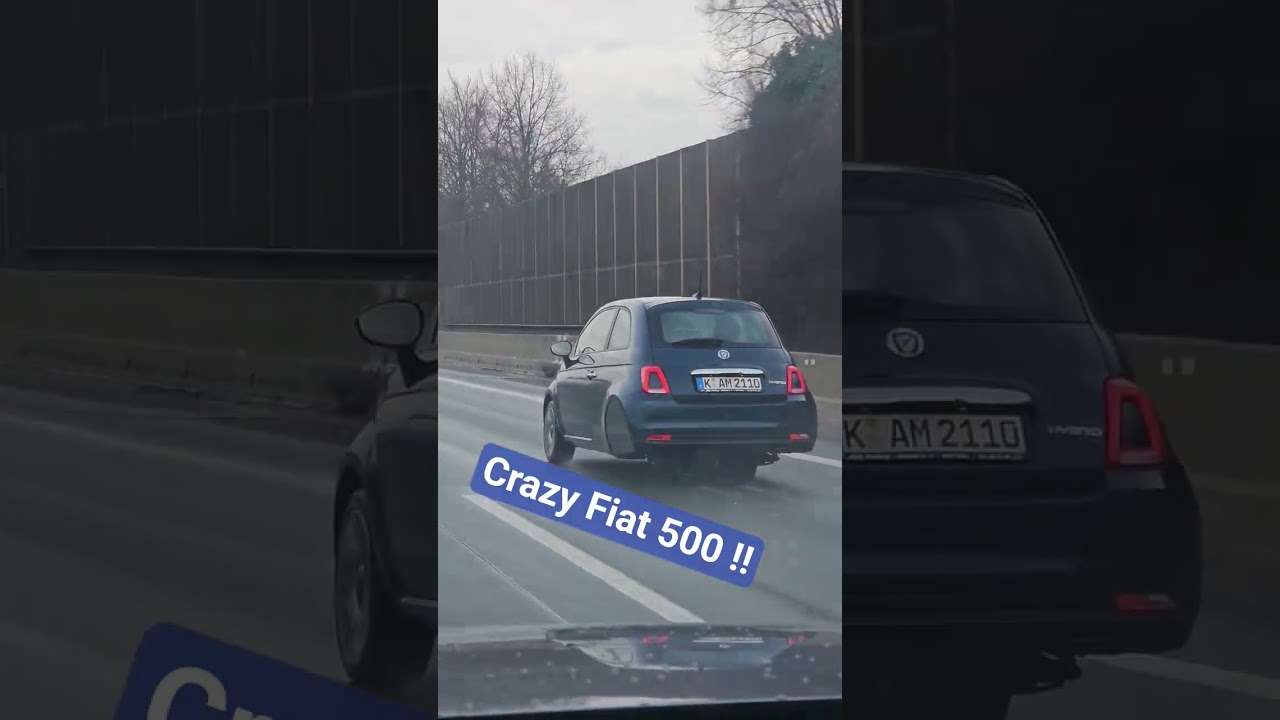 Это не ИИ!! Fiat 500 с модифицированной задней осью. Безумие ездить в таком виде!! @Fiat#modified