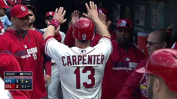 ATL@STL: Carpenter comes home on throwing error