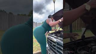 Foxy check the oil