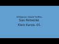 Sias Reinecke - Klein Karoo. 01.