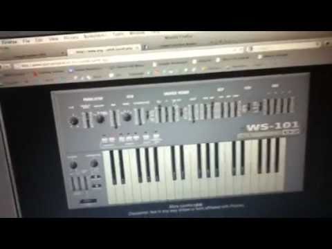 Playing with on line synth Sh101 by Shannon Smith