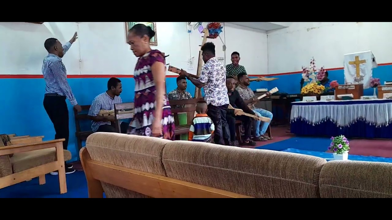 Songgeri Ambai ibadah Minggu Pagi  Jemaat Galed hamadi 10 maret 2024