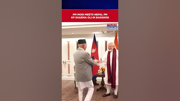 Thailand: PM Modi Meets Nepal PM KP Sharma Oli In Bangkok, On Sidelines Of BIMSTEC Summit #shorts
