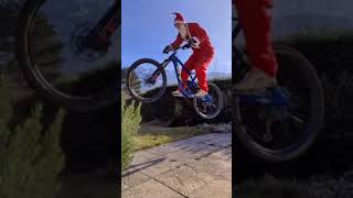 Santa Does Jumping Wheelies On Bike! #FunnyVideos #Shorts