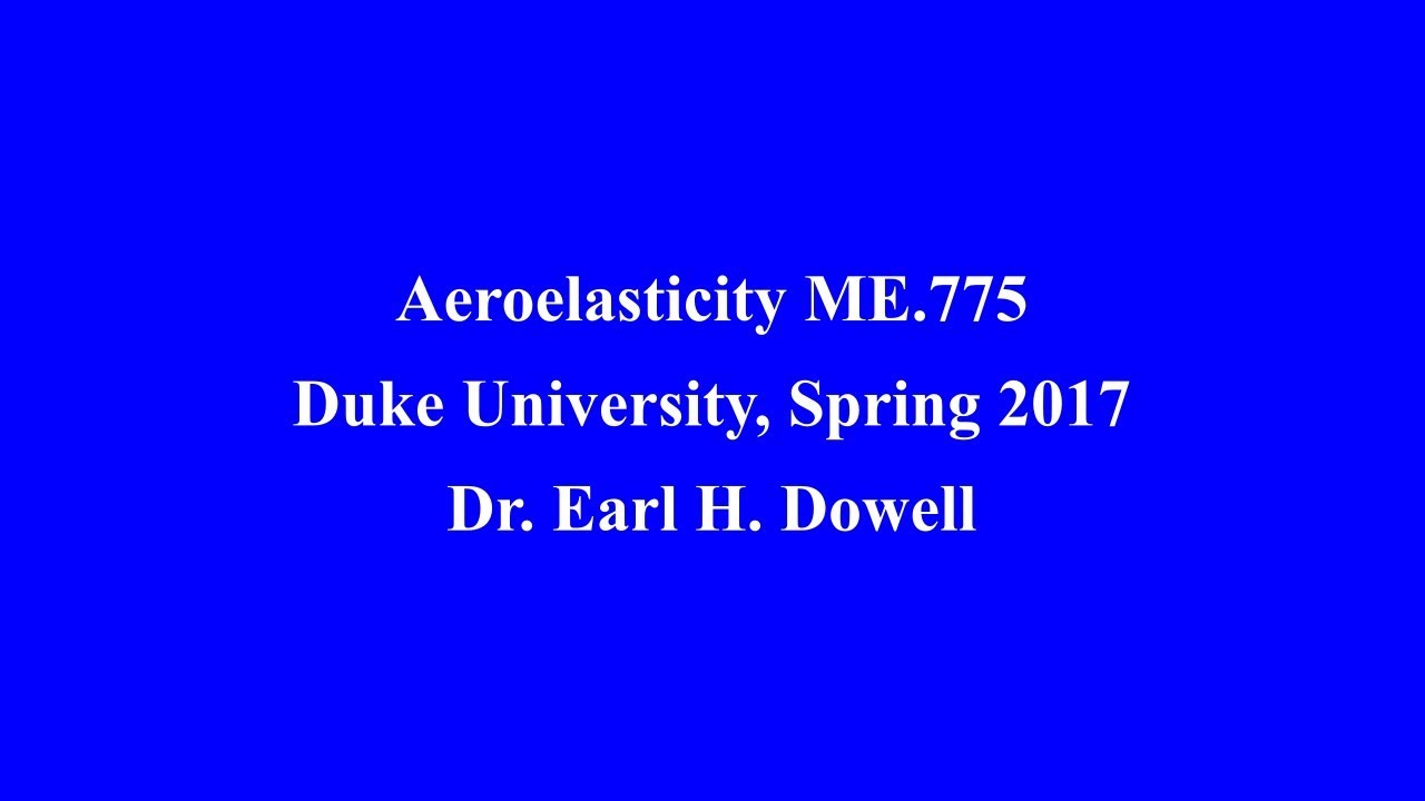 ME 775 Aeroelasticity Lecture 20 20170411