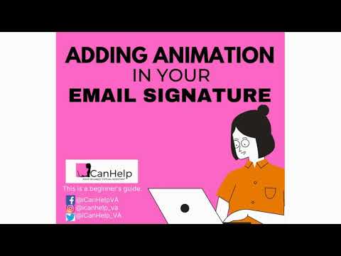 अपने ईमेल हस्ताक्षर में एनिमेशन जोड़ना - सबसे आसान तरीका
