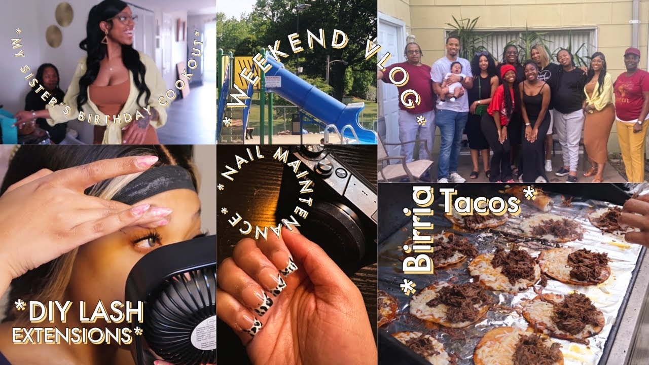 VLOG | I Got Bad News+ Trying Lash Extensions+ Family Cookout+ Pool ...