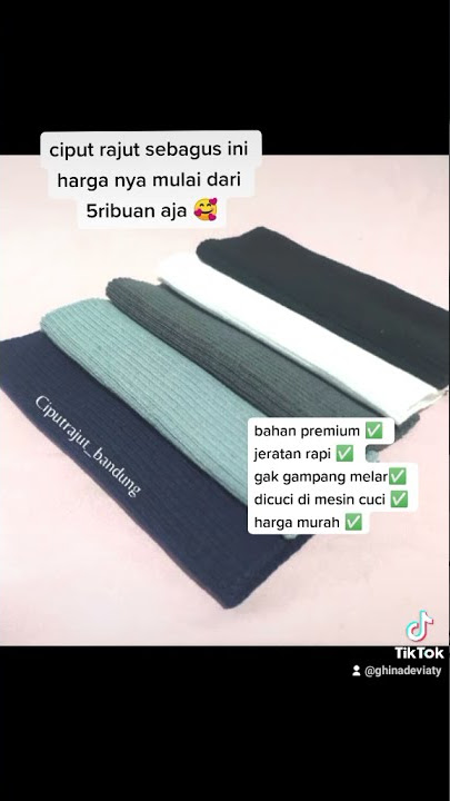 Ciput Rajut Murah Berkualitas