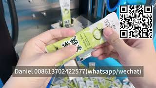How to packing the matcha powder into stick sachet bag by powder packing machine