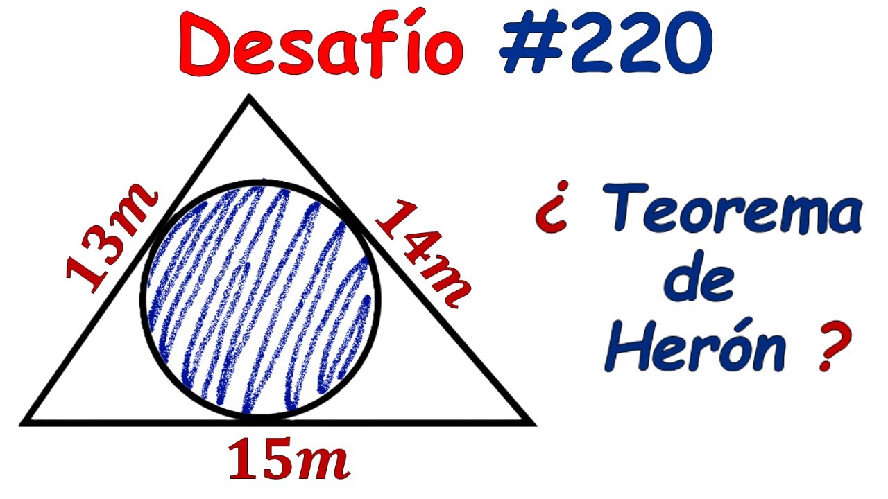 ¿ Teorema de Herón ? ¡¡ Impresionante ejercicio de Áreas Sombreadas !!