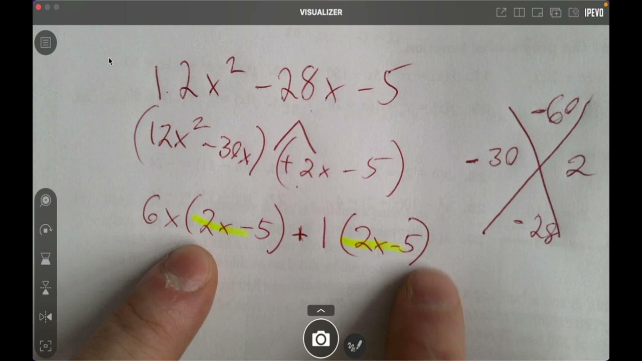 Video Reference 9 6 Factoring Trinomials A Not Equal 1 AC Method YouTube video-reference-9-6-factoring-trinomials-a-not-equal-1-ac-method-youtube