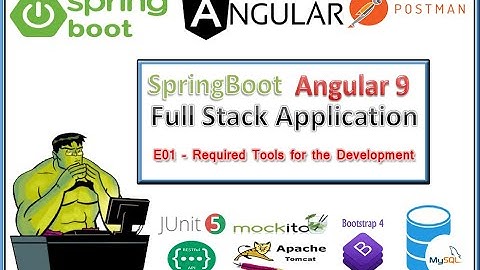 SpringBoot Angular 9 - Build a Full Stack Application | E01