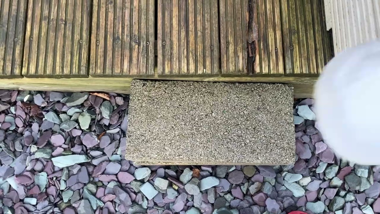 Dropping An Ice Cube On Gravel