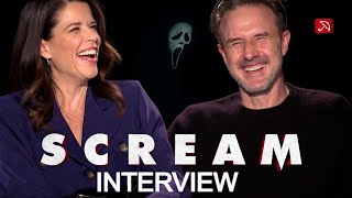 Neve Campbell & David Arquette SCREAM interview (2022) | Sidney Prescott, Dewey Riley, Ghostface