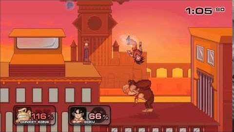 Super Smash Flash 2: Donkey Kong vs Goku!!