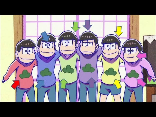 Tvアニメ おそ松さん 松野家6つ子の見分け方 Osomatsusan Youtube