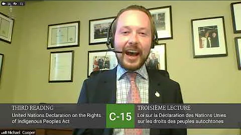 Bill C-15, an act respecting the United Nations Declaration on the Rights of Indigenous Peoples,