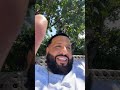 Dj Khaled reflecting and enjoying life