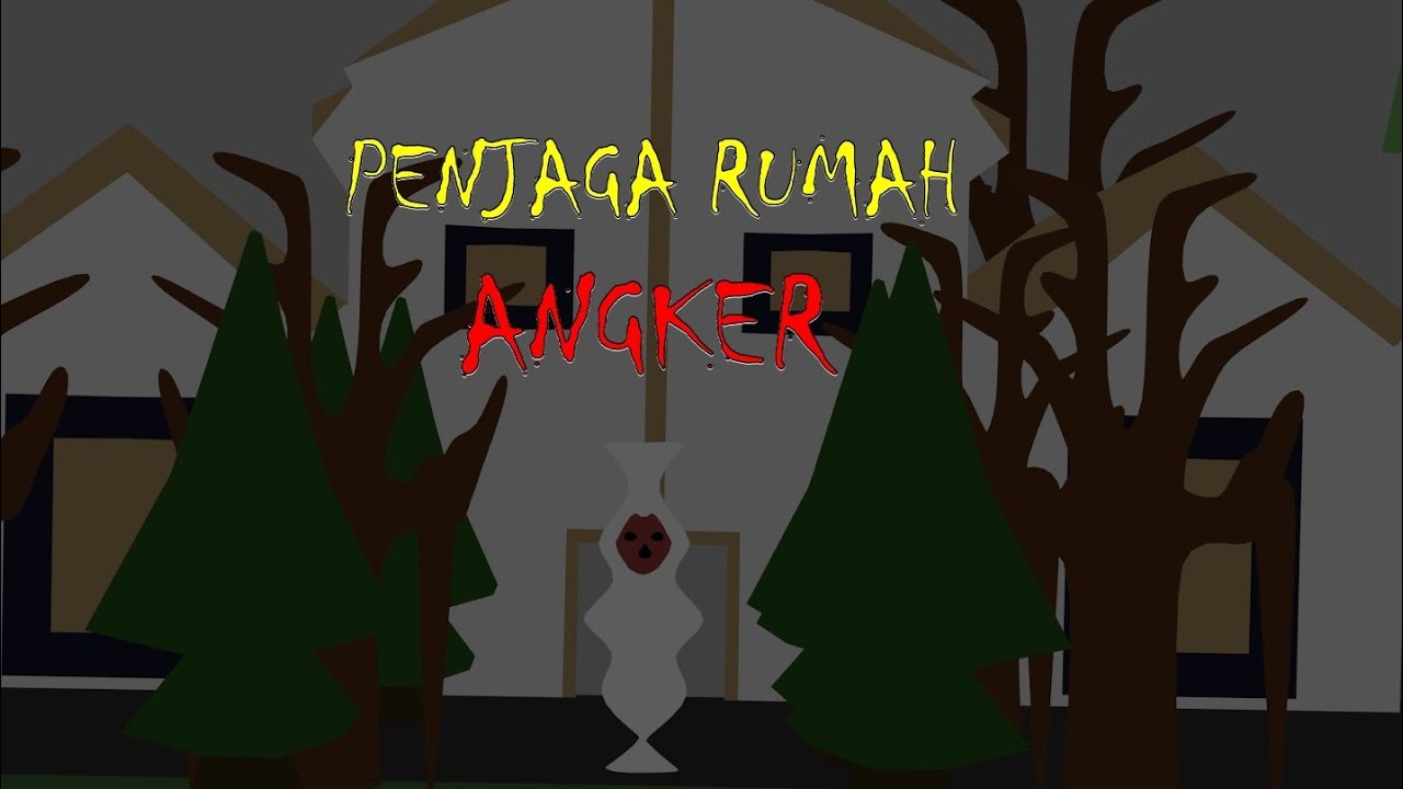  KARTUN  HOROR  POCONG  PENJAGA RUMAH ANGKER ANIMASI  HOROR  