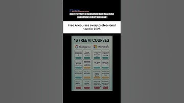 Subscribe 👍 Like ❤️ | 16 FREE AI Courses to Master #shorts #viral #youtubeshorts