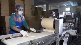 Inside Wafer Biscuit Factory. Amazing Crunchy Wafer Biscuit Making Process | Unbox Engineering screenshot 3