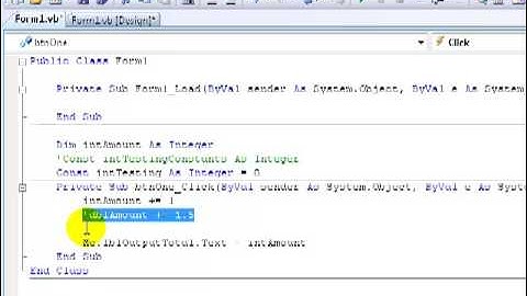 Learning VB.NET (Visual Basics) tutorial 4 - Dim VS Const